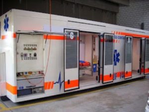 emergency center containers