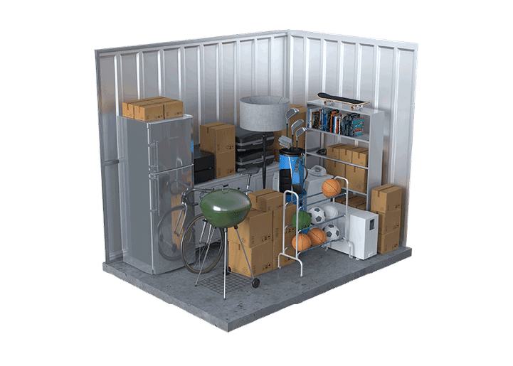 6ft x 11ft Indoor Climate Control storage unit